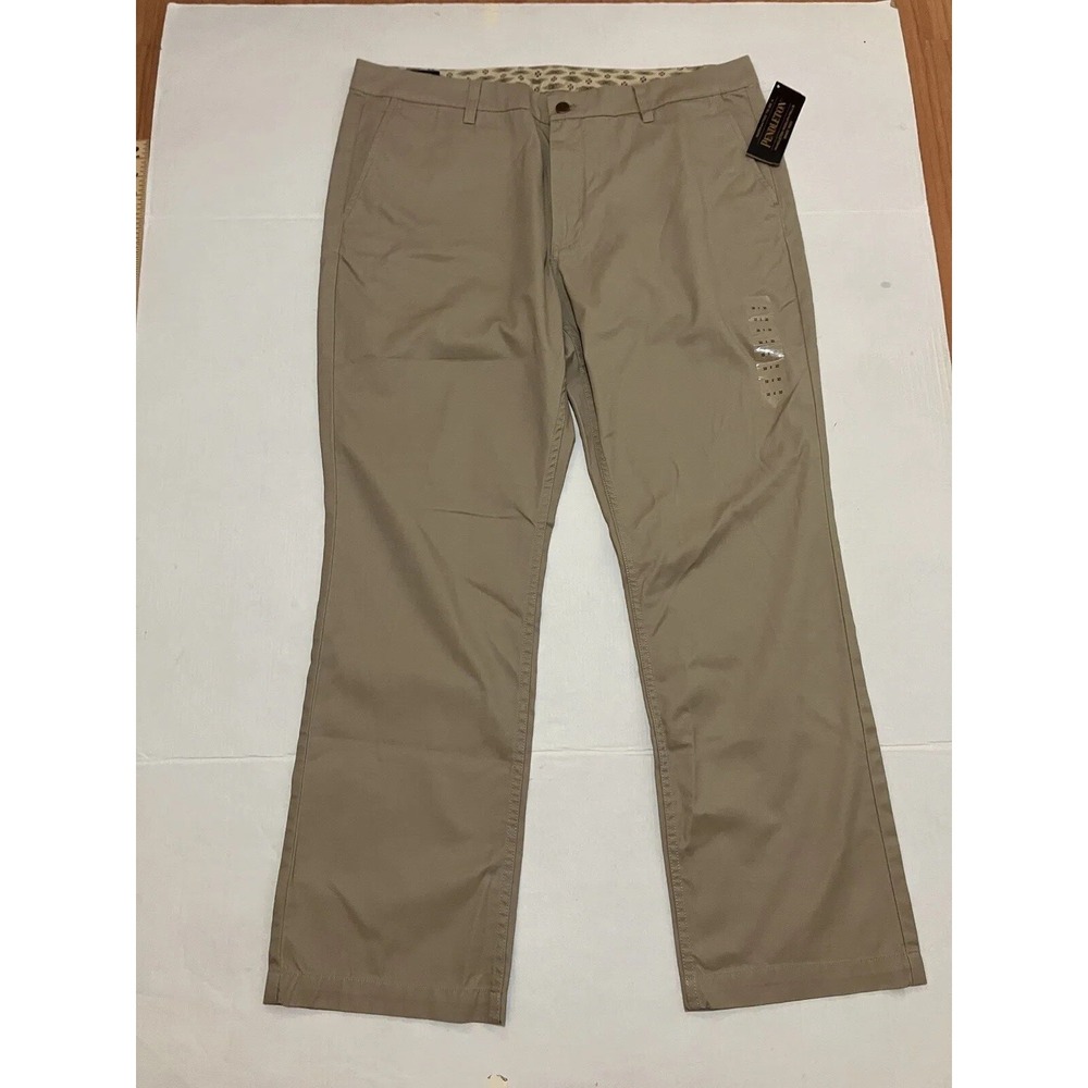 NWT Men's Pendleton Woolen Mills Chino Flat Front Casual Pants‎ Sz 38 X 30